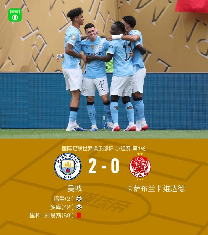 od体育入口-关于世俱杯-福登传射多库建功刘易斯染红曼城2-0维达德的信息